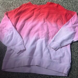 Vibrant Ombre Crew Neck Sweater